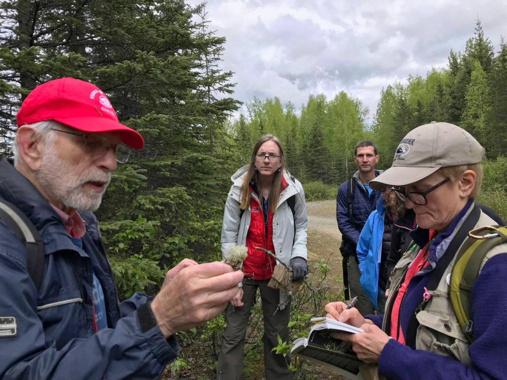 photo of lichen identification workshop